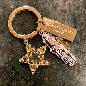 Coach Gold Star and Car Keychain